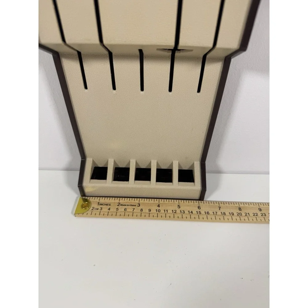 Cutco #1742 Plastic Hanging Or Drawer 5-Slot Knife & Fork Storage Organizer Tray